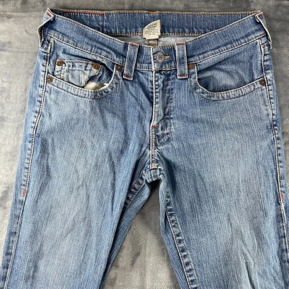 Vintage True Religion Mens 34x33 Bobby Relaxed Fit Straight Leg USA Made Jeans